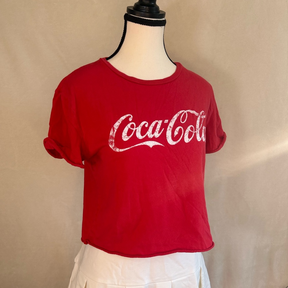 Garage Red Coca-Cola Crop Top